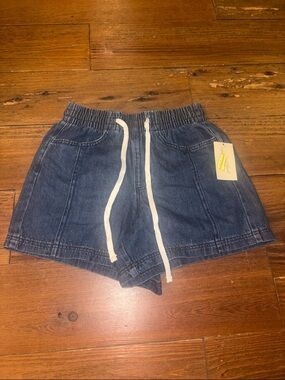 Universal Thread Blue Denim Drawstring Jean Shorts